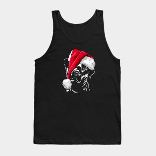 Santa Labrador Merry Christmas dog lab mom Tank Top